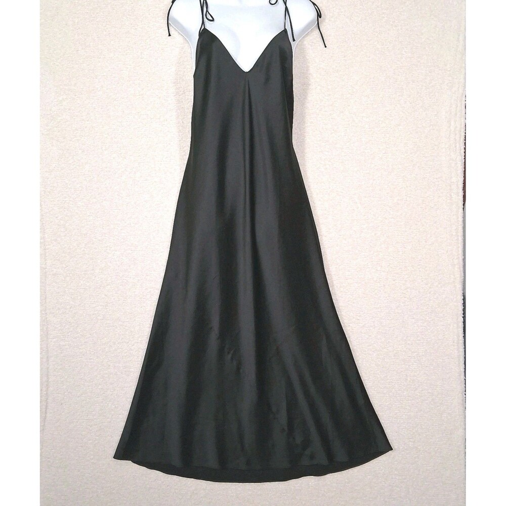 Victoria's Secret Satin Maxi Slip Dress Sz XL Dark Romantic Feminine Classic